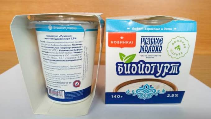 Joghurt als Produktbeispiel, hergestellt auf multifunktionalen Ultra- und Mikrofiltrationsanlagen in Russland